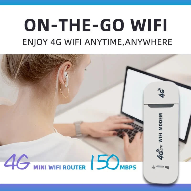 4G LTE router bezdrôtový USB mobilný širokopásmový 150Mbps adaptér bezdrôtovej sieťovej karty